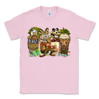 Bubblegum Pink safari cartoon characters coffee cups Classic Tee - Zillion Design Studio