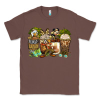 Chestnut safari cartoon characters coffee cups Classic Tee - Zillion Design Studio