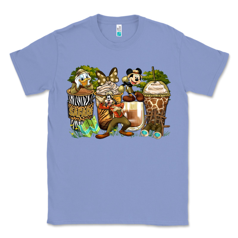 Safari Cartoon Characters Coffee Cups Classic Tee by Zillion Design Studio | Teevron