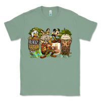 Sage safari cartoon characters coffee cups Classic Tee - Zillion Design Studio