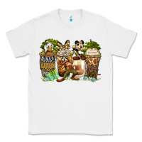 White safari cartoon characters coffee cups Classic Tee - Zillion Design Studio
