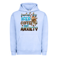 Pigment Grape Ice fueled by iced coffee and anxiety Urban Hoodie - NancyCooperArtShop
