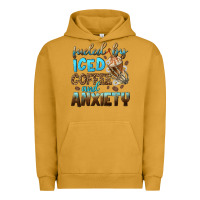 Pigment Peanut Butter fueled by iced coffee and anxiety Urban Hoodie - NancyCooperArtShop