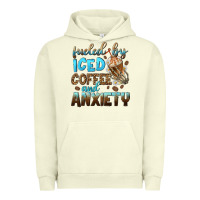 Pigment Pistachio fueled by iced coffee and anxiety Urban Hoodie - NancyCooperArtShop