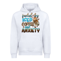 White fueled by iced coffee and anxiety Urban Hoodie - NancyCooperArtShop