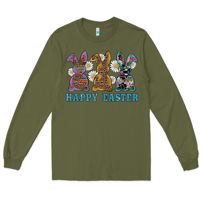 Easter Western Bunnys Happy Easter Long Sleeve Tee by RanaPortraitStore | Teevron