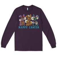 Plum easter western bunnys happy easter Long Sleeve Tee - RanaPortraitStore