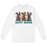 White easter western bunnys happy easter Long Sleeve Tee - RanaPortraitStore