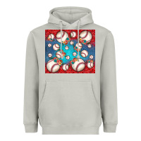 Moon Dust baseball paisley and jean pattern Heavyweight Hoodie - JahusDesignShop