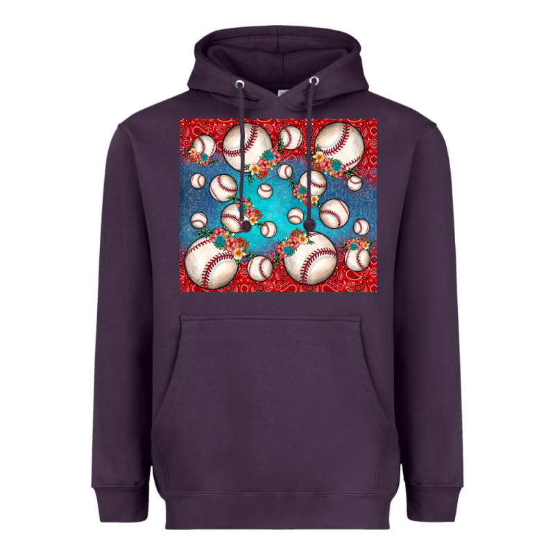 Baseball Paisley And Jean Pattern Heavyweight Hoodie by JahusDesignShop | Teevron