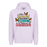 Lilac i have survived too many storms to be bothered by raindrops malia Premium Hoodie - MaliasSmallBusiness