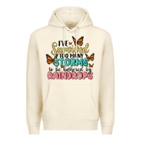 Sandshell i have survived too many storms to be bothered by raindrops malia Premium Hoodie - MaliasSmallBusiness