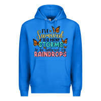 True Royal i have survived too many storms to be bothered by raindrops malia Premium Hoodie - MaliasSmallBusiness