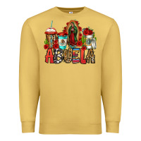 Antique Gold lady of guadalupe abuela coffee cups Premium Sweatshirt - Jasminsmagicworld
