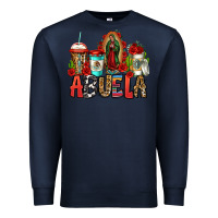 Navy lady of guadalupe abuela coffee cups Premium Sweatshirt - Jasminsmagicworld