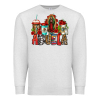 Oatmeal Heather lady of guadalupe abuela coffee cups Premium Sweatshirt - Jasminsmagicworld