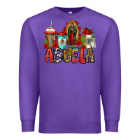 Purple lady of guadalupe abuela coffee cups Premium Sweatshirt - Jasminsmagicworld