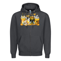 Smoke bumble bee coffee cups Zipper Hoodie - Zillion Design Studio