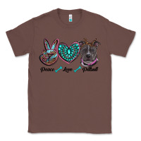 Chestnut peace love pitbull Classic Tee - RanaPortraitStore