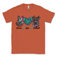 Copper peace love pitbull Classic Tee - RanaPortraitStore