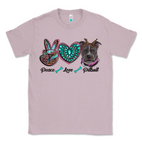 Lilac peace love pitbull Classic Tee - RanaPortraitStore