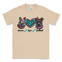 Mushroom peace love pitbull Classic Tee - RanaPortraitStore