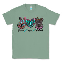 Sage peace love pitbull Classic Tee - RanaPortraitStore