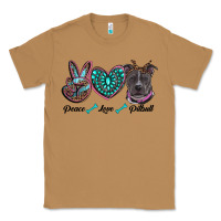 Toasted Coconut peace love pitbull Classic Tee - RanaPortraitStore