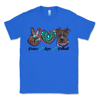 True Royal peace love pitbull Classic Tee - RanaPortraitStore