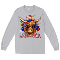Moon Dust moorica with cow billie wilder Long Sleeve Tee - texasbilliewilder