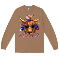 Toasted Coconut moorica with cow billie wilder Long Sleeve Tee - texasbilliewilder