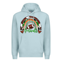 Blue Mist Football Rainbow Premium Hoodie - RanaPortraitStore