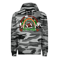Slate Camo Football Rainbow Premium Hoodie - RanaPortraitStore