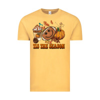 Vintage Mustard tis the season football Vintage Tee - BarkalooDesign
