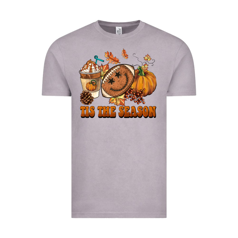Tis The Season Football Vintage Tee by BarkalooDesign | Teevron