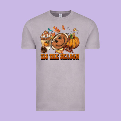 Tis The Season Football Vintage Tee Designed By Barkaloodesign