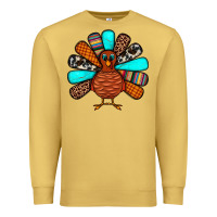 Antique Gold Thanksgiving Turkey Premium Sweatshirt - JahusDesignShop