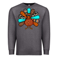 Charcoal Heather Thanksgiving Turkey Premium Sweatshirt - JahusDesignShop