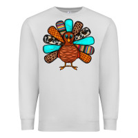 Dove Grey Thanksgiving Turkey Premium Sweatshirt - JahusDesignShop