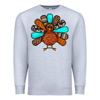 Heather Grey Thanksgiving Turkey Premium Sweatshirt - JahusDesignShop
