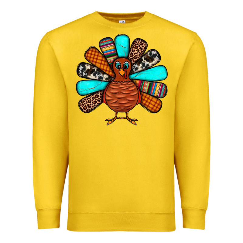 Thanksgiving Turkey Premium Sweatshirt by JahusDesignShop | Teevron