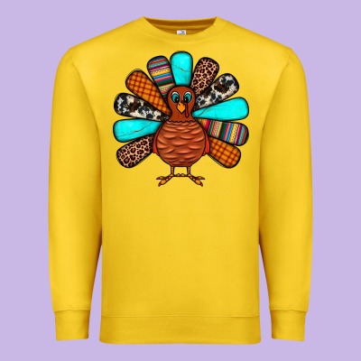 Thanksgiving Turkey Premium Sweatshirt Designed By Jahusdesignshop