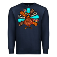 Navy Thanksgiving Turkey Premium Sweatshirt - JahusDesignShop