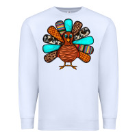 White Thanksgiving Turkey Premium Sweatshirt - JahusDesignShop
