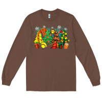 Chestnut christmas trees with softball Long Sleeve Tee - Zillion Design Studio