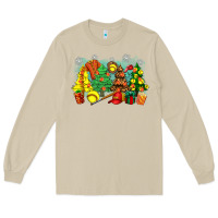 Mushroom christmas trees with softball Long Sleeve Tee - Zillion Design Studio