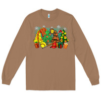 Toasted Coconut christmas trees with softball Long Sleeve Tee - Zillion Design Studio