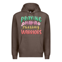 Coffee prying mama raising warriors malia Premium Hoodie - MaliasSmallBusiness