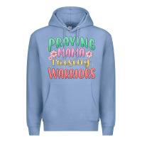 Colony Blue prying mama raising warriors malia Premium Hoodie - MaliasSmallBusiness