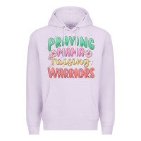 Lilac prying mama raising warriors malia Premium Hoodie - MaliasSmallBusiness